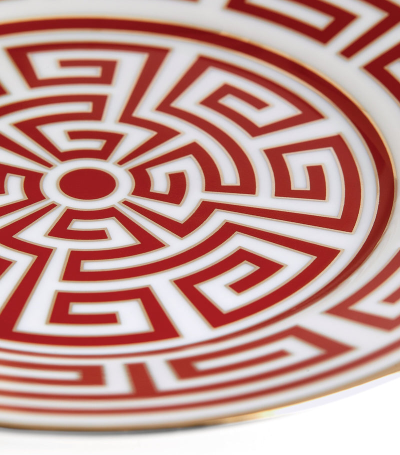 GINORI 1735 Labirinto Scarlatto bread plate 16cm, UK version