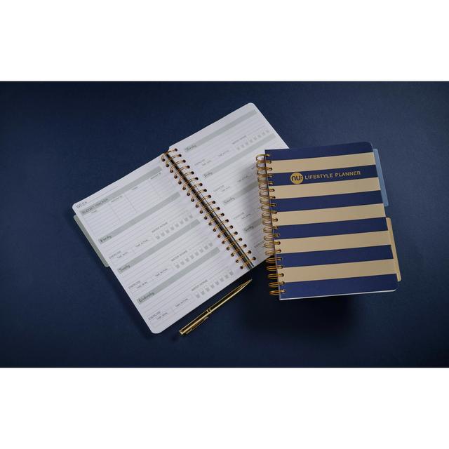 Nu Nautical Gold Stripe B5 Lifestyle Planner