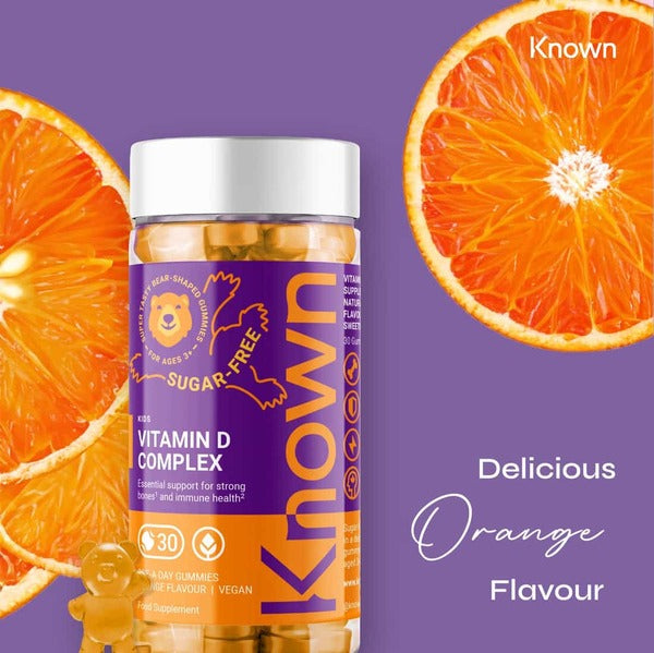 Known Nutrition Kids Vitamin D gummy supplement 30 count, UK version