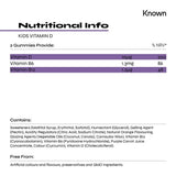 Known Nutrition Kids Vitamin D gummy supplement 30 count, UK version