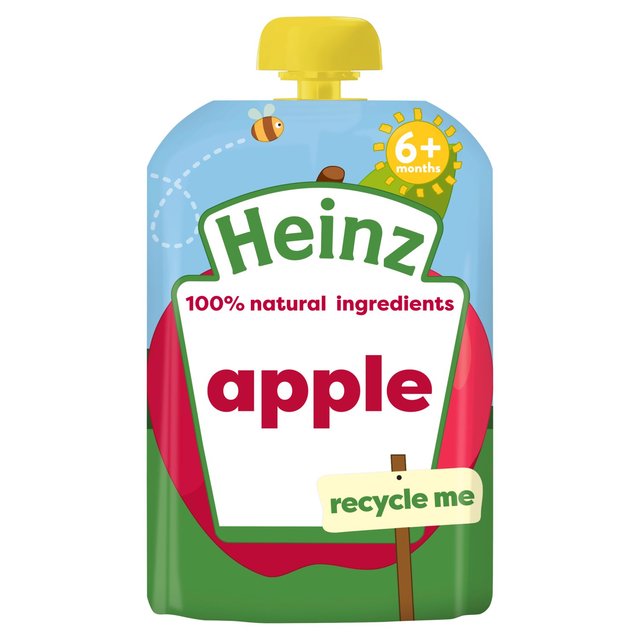 Heinz Apple Baby Food Fruit Pouch 6+ Months   100g GOODS M&S   