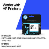 HP 304 black original ink cartridge (British brand)