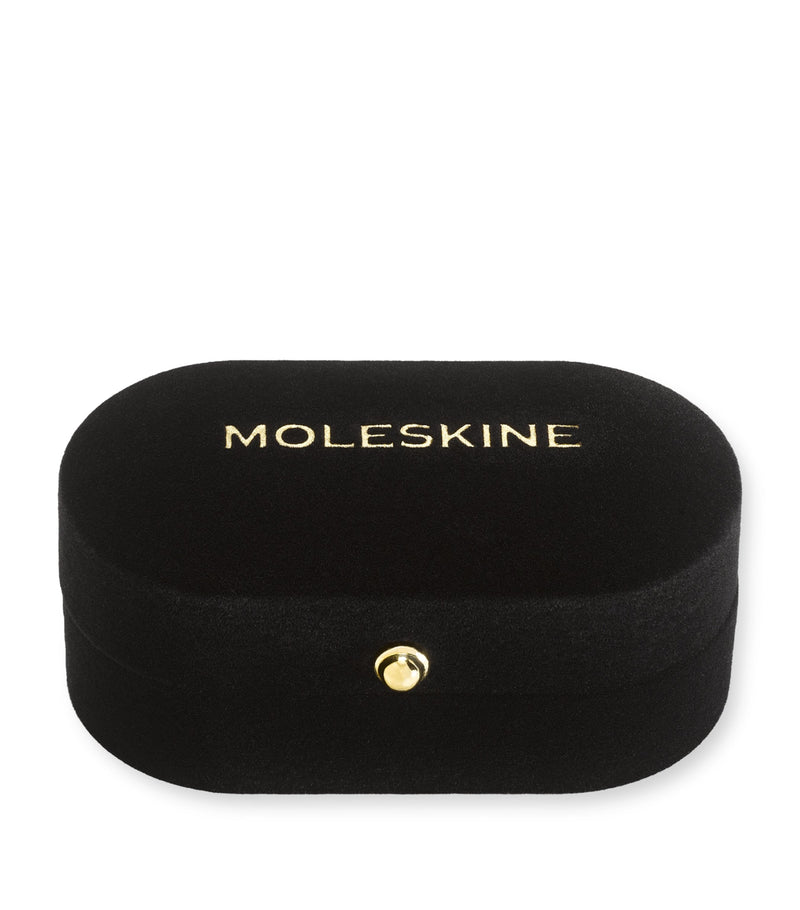 Moleskine gold-plated B notebook charm, imported from the UK