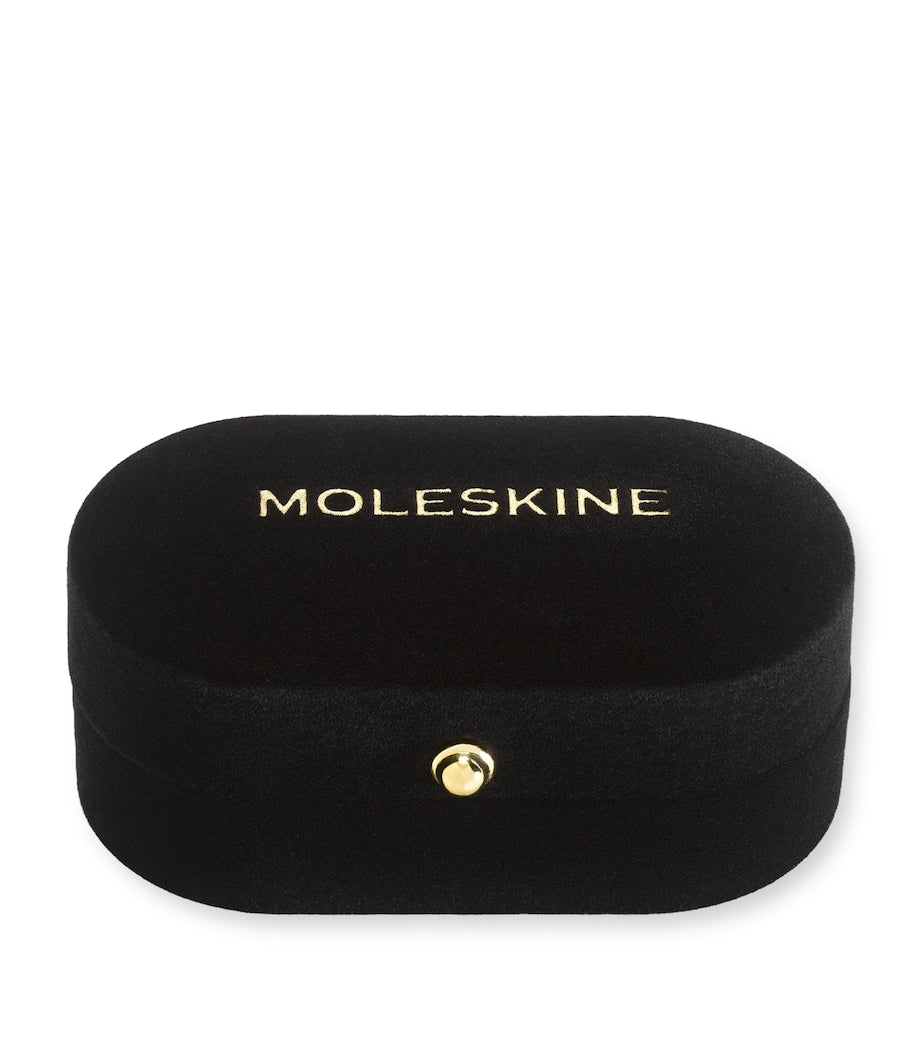 Moleskine gold-plated B notebook charm, imported from the UK
