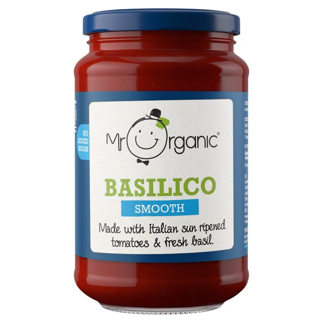 Mr Organic Smooth Basilico Pasta Sauce   350g