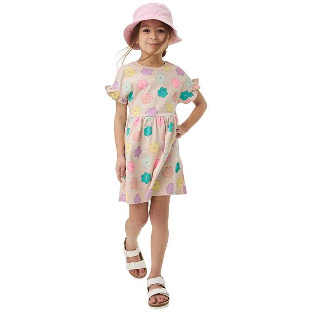 M&S Girls Floral Dress 2-7 Years Calico