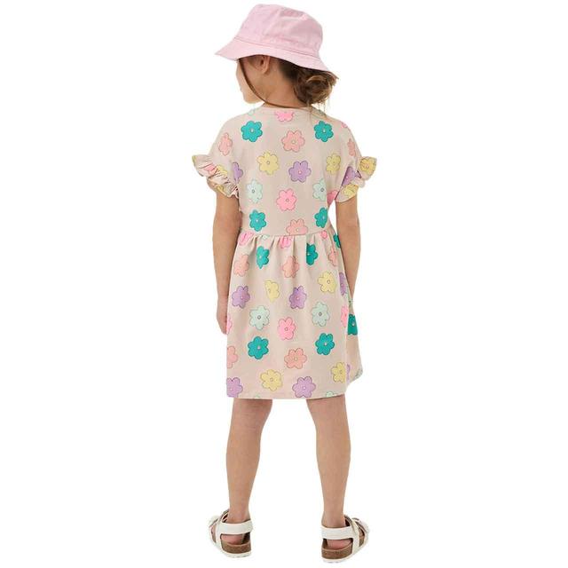 M&S Girls Floral Dress 2-7 Years Calico GOODS M&S   