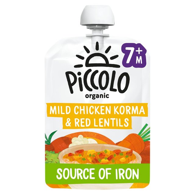 Piccolo Organic Mild Chicken Korma + Red Lentils with Carrot Yog + Mango   130g GOODS M&S   