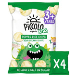 Piccolo Organic Kids Popped Rice Chips Sour Cream   4 x 20g GOODS M&S   