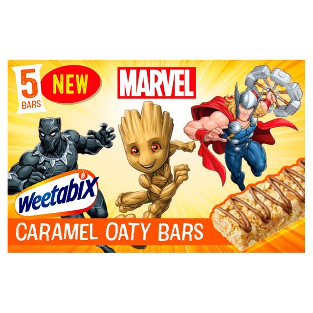 Marvel Disney Bars Caramel Oat Bars   5 x 23g GOODS M&S   