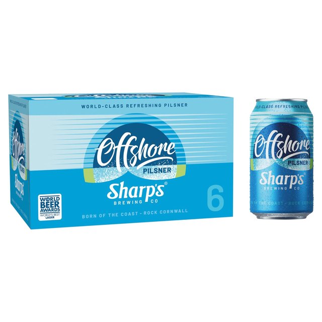 Sharp's Offshore Pilsner Lager   6 x 330ml GOODS M&S   