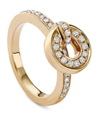 Boodles yellow gold diamond flip ring, UK version