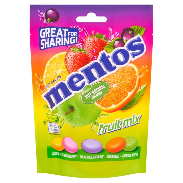 Mentos Fruit Mix Pouch Bag   140g