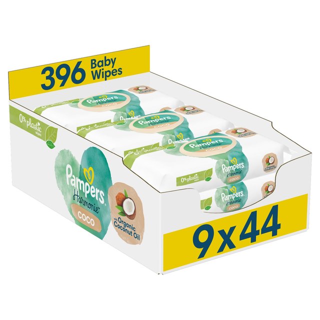 Pampers Harmonie Coco Baby Wipes X9   9 x 44 per pack GOODS M&S   