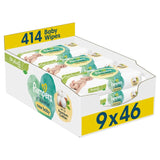 Pampers Harmonie New Baby Plastic Free Baby Wipes X9   9 x 46 per pack GOODS M&S   