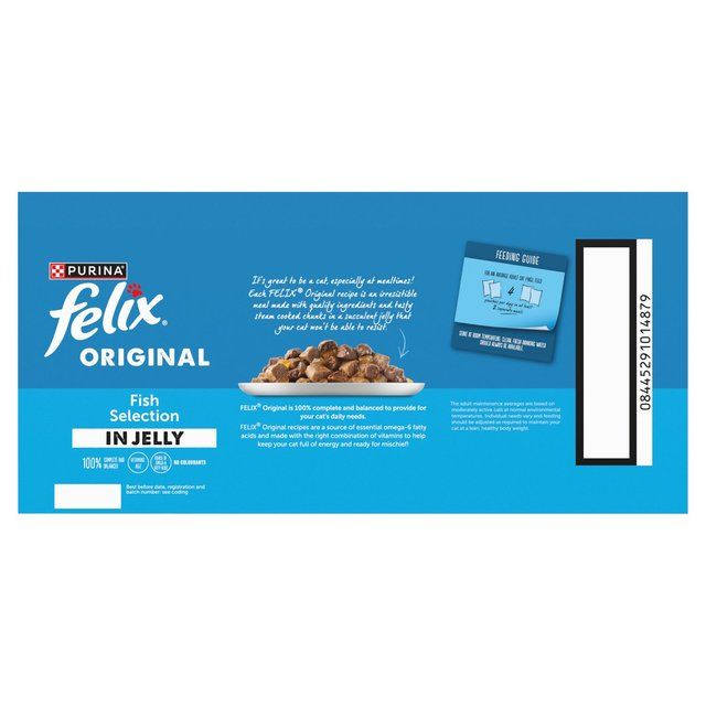 Felix Original Fish Selection in Jelly Wet Cat Food   40 x 85g GOODS M&S   