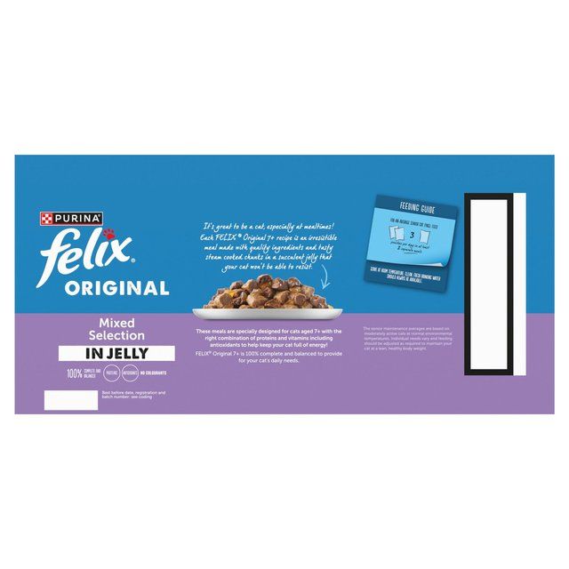 Felix Original Senior 7+ Mixed Selection in Jelly Wet Cat Food   40 x 85g GOODS M&S   