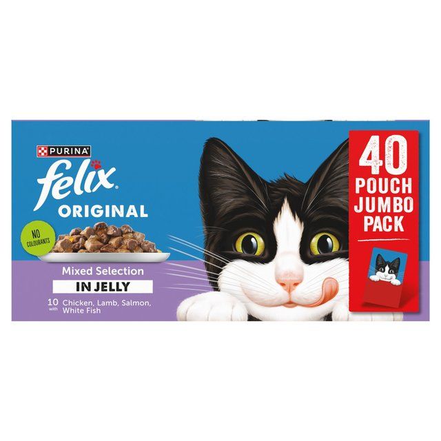 Felix Original Mixed Selection in Jelly Wet Cat Food   40 x 85g GOODS M&S   