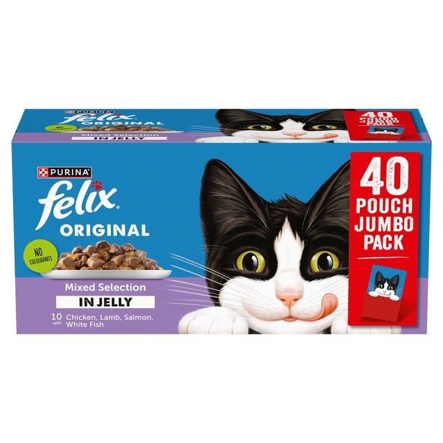 Felix Original Mixed Selection in Jelly Wet Cat Food   40 x 85g GOODS M&S   