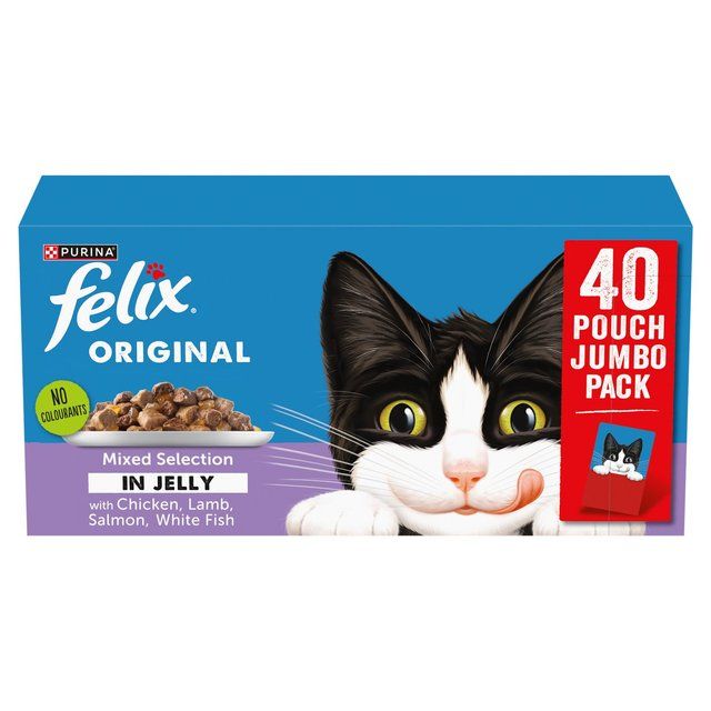 Felix Original Mixed Selection in Jelly Wet Cat Food   40 x 85g GOODS M&S   