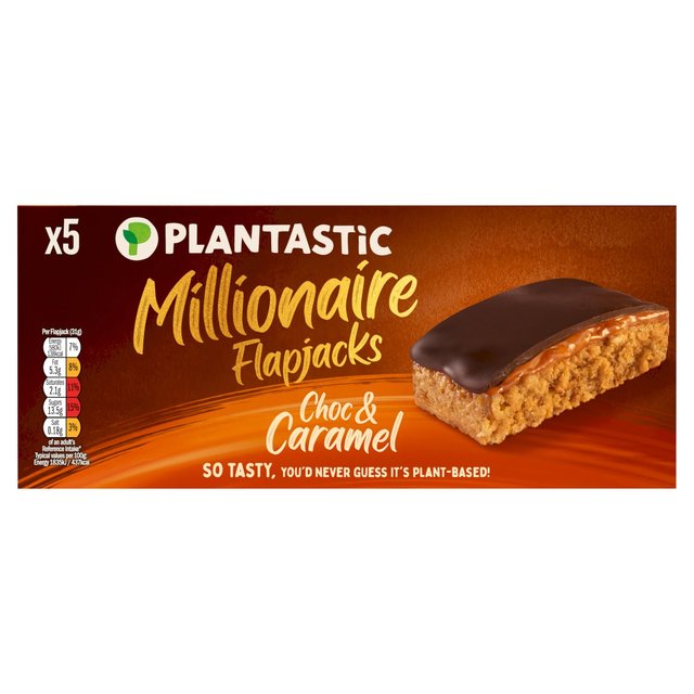 Plantastic Millionaire Flapjack   5 per pack