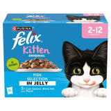 Felix Original Kitten Fish Selection in Jelly Wet Cat Food   12 x 85g GOODS M&S   