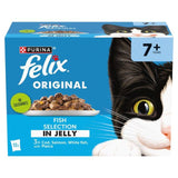 Felix Original Cat Food Senior 7+ Fish Selection in Jelly Wet Cat Food   12 x 85g GOODS M&S   