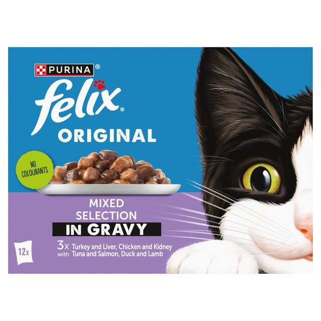 Felix Original Mixed Selection in Gravy Wet Cat Food   12 x 85g GOODS M&S   