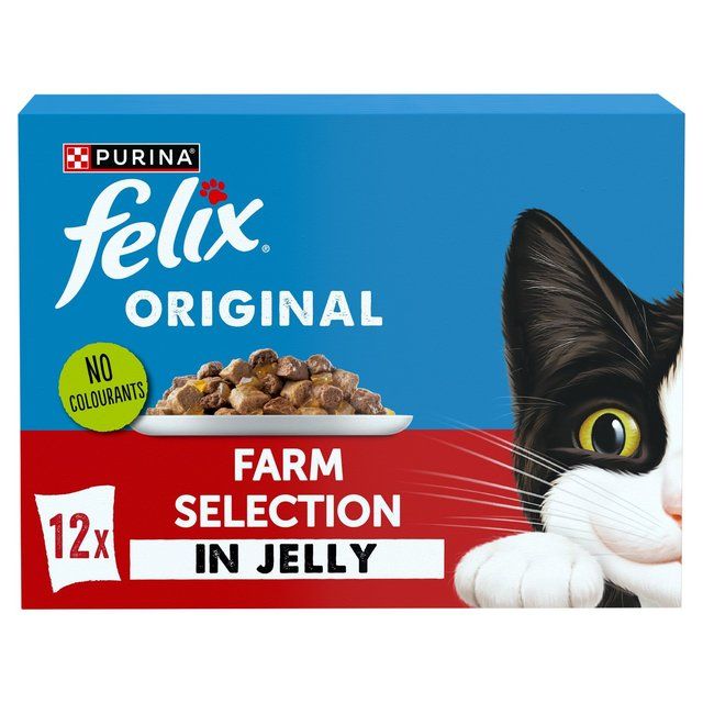 Felix Original Farm Selection in Jelly Wet Cat Food   12 x 85g GOODS M&S   