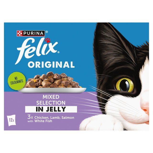 Felix Original Mixed Selection in Jelly Wet Cat Food   12 x 85g GOODS M&S   