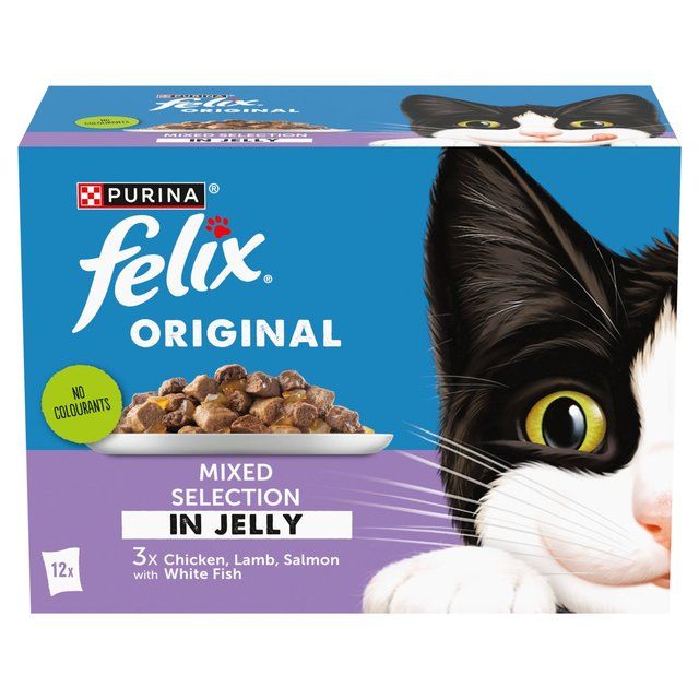 Felix Original Mixed Selection in Jelly Wet Cat Food   12 x 85g GOODS M&S   