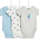 M&S Nautical Bodysuits Newborn-3 Years Ecru GOODS M&S   