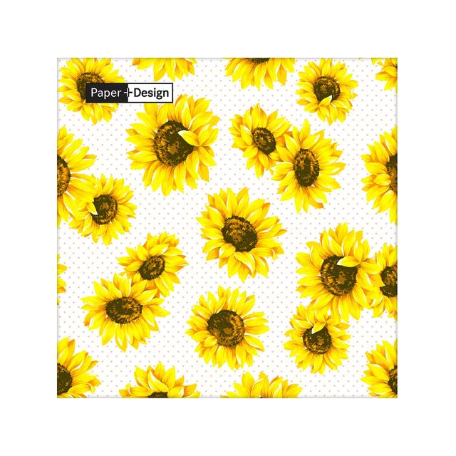 Sunflower Garden 33cm 3ply Napkins   20 per pack GOODS M&S   