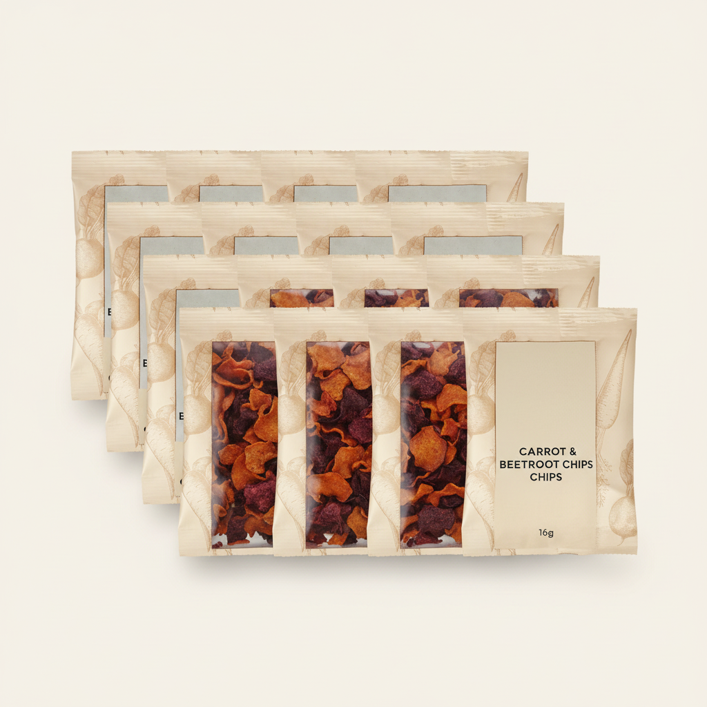 Holland & Barrett Carrot & Beetroot Vegetable Chips 16 Pack, UK version