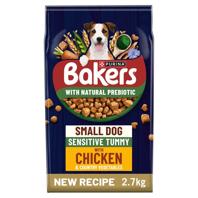 Bakers Small Dog Sensitive Tummy Chicken & Veg Dry Dog Food   2.7kg GOODS M&S   