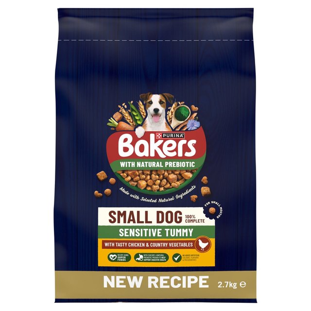 Bakers Small Dog Sensitive Tummy Chicken & Veg Dry Dog Food   2.7kg GOODS M&S   