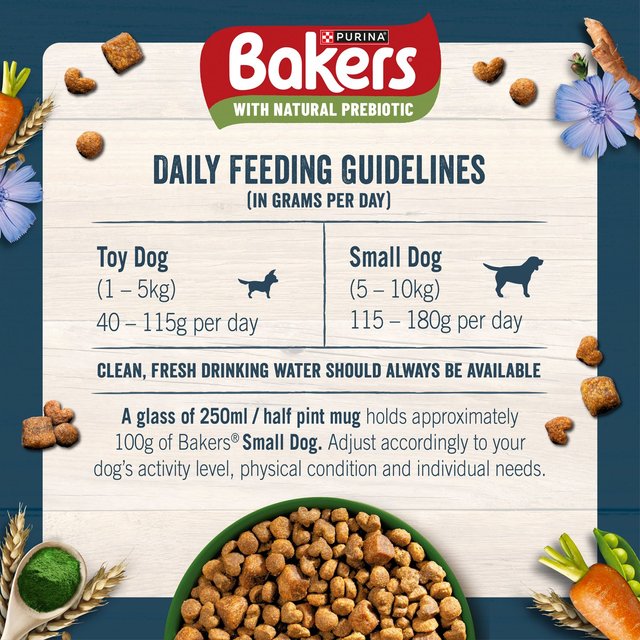 Bakers Small Dog Sensitive Tummy Chicken & Veg Dry Dog Food   2.7kg GOODS M&S   