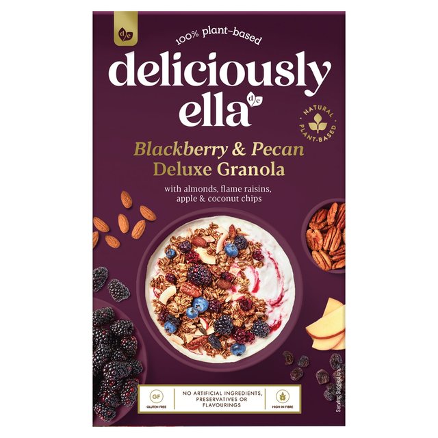 Deliciously Ella Blackberry & Pecan Deluxe Granola   380g GOODS M&S   