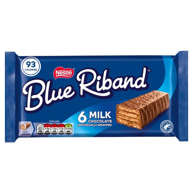 Blue Riband Milk Chocolate Biscuit Bars Multipack   6 x 18g GOODS M&S   