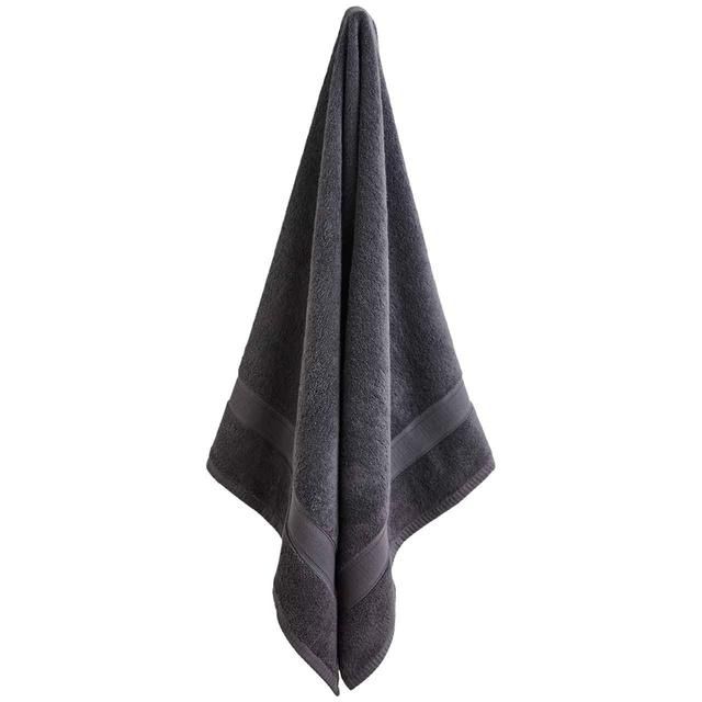 M&S Super Soft Pure Cotton Antibacterial Towel Set Charcoal