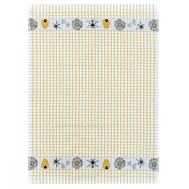 Poli-dri Jacquard  Honey Bees Tea Towel GOODS M&S   