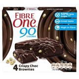 Fibre One 90 Calorie Crispy Choc Brownies   4 x 24g GOODS M&S   