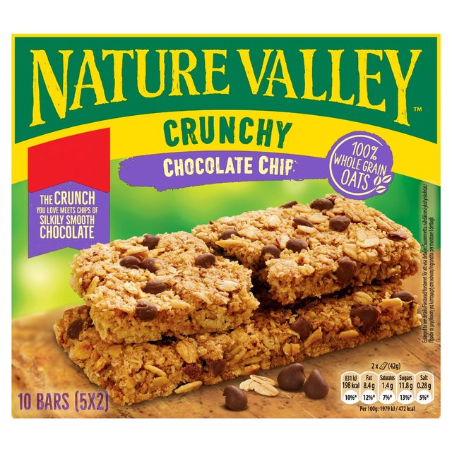 Nature Valley Crunchy Chocolate Chip Cereal Bars   5 x 42g