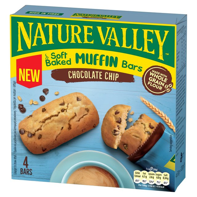 Nature Valley Muffin Bars Chocolate Chip Cereal Bars   4 x 30g GOODS M&S   