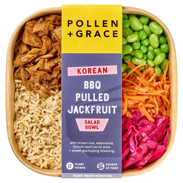 Korean BBQ Pulled Jackfruit Salad Bowl   270g GOODS M&S   