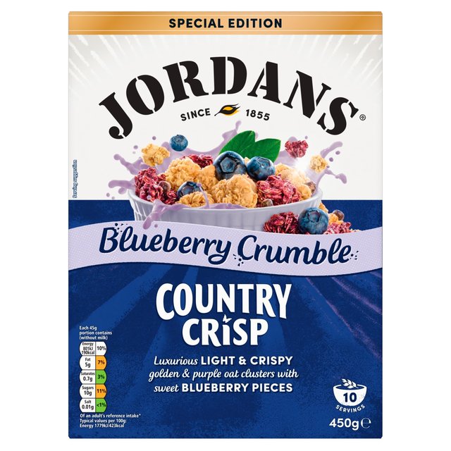 Jordans Blueberry Crumble Ltd Ed Country Crisp   450g GOODS M&S   