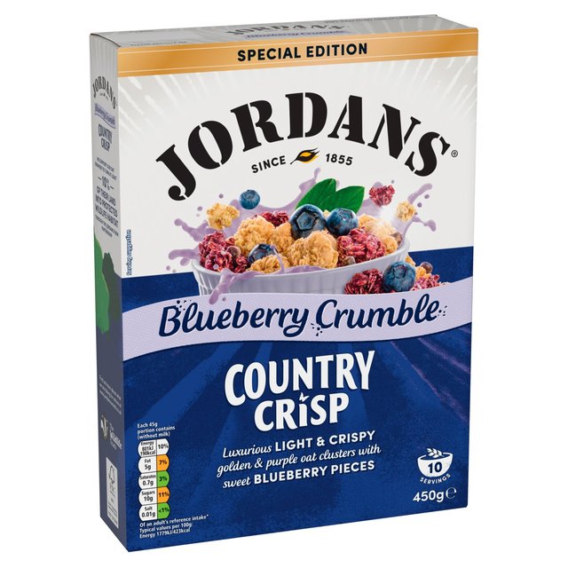 Jordans Blueberry Crumble Ltd Ed Country Crisp   450g GOODS M&S   