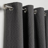 Habitat Boucle Blackout Eyelet Curtains - Dark Grey - 168x183cm