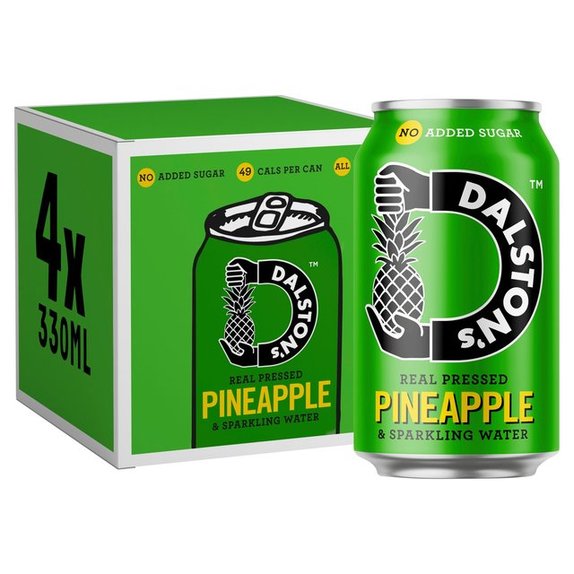 Dalstons Pineapple Soda Multipack   4 x 330ml GOODS M&S   