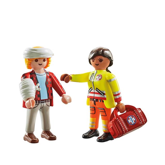 PLAYMOBIL 71506 Medic with Injured Person DuoPack GOODS M&S   